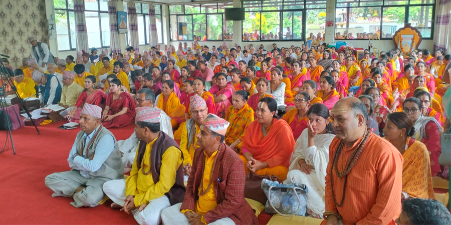 पोखराको सिद्धमहायोग साधना केन्द्रमा अनुष्ठान शुरु