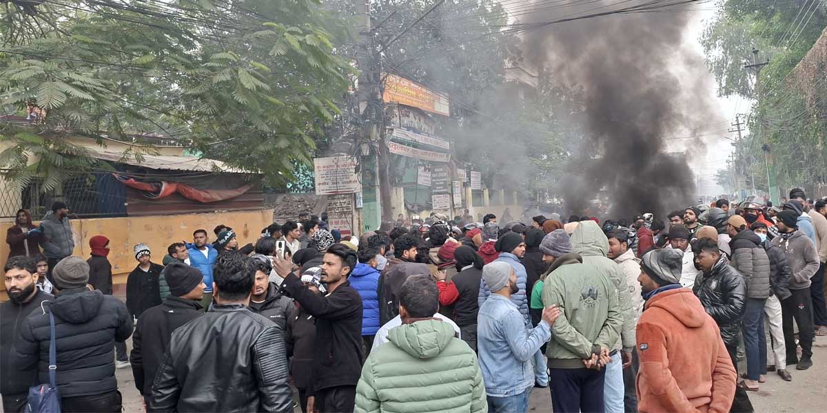 मस्जिद तोडफोडको विरोधमा वीरगञ्जमा तनाव