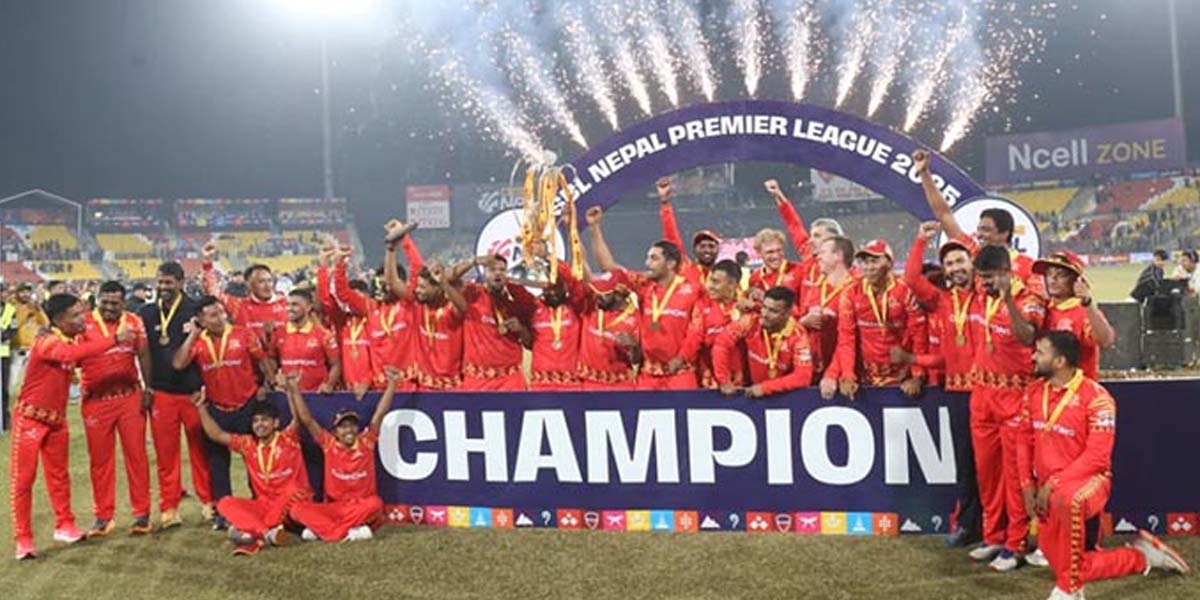 लुम्बिनीले जित्यो एनपीएलको उपाधि, रोहित पौडेलले जिते कार र मोटरसाइकल