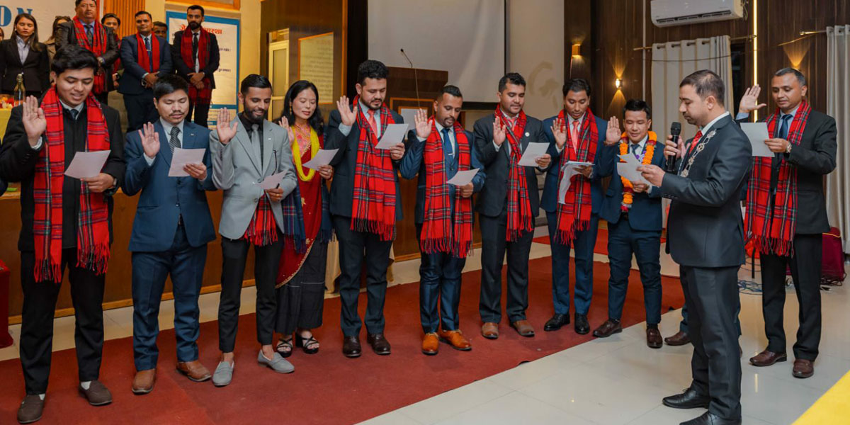 पोखरा जेसिज बर्ष २०२६ को पदस्थापना