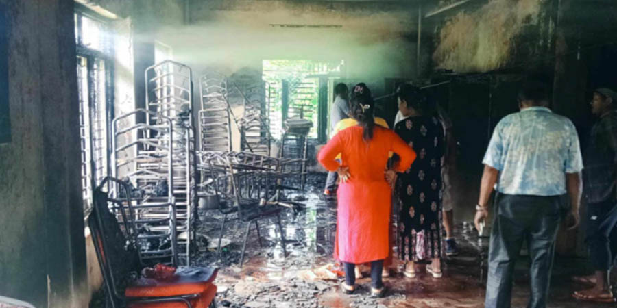 तनहुँ शुक्लागण्डकी-११  को वडा कार्यालयमा आगलागी