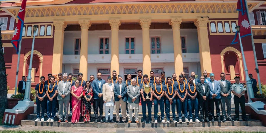 उपाधि विजेता नेपाली खेलाडीलाई राष्ट्रपतिद्वारा सम्मान