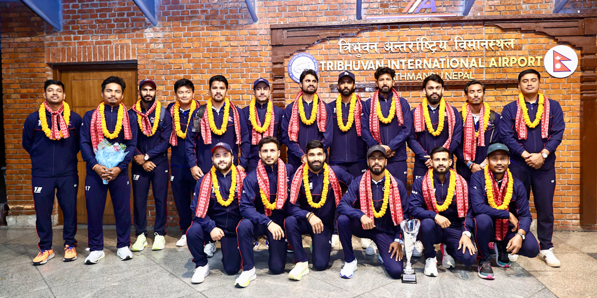 नेपाली क्रिकेट टिम स्वदेश फिर्ता