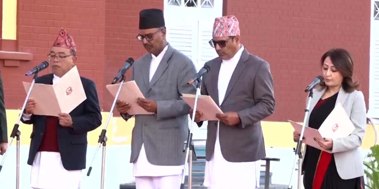 कार्की सरकारमा थपिए चार मन्त्री, मन्त्रिपरिषद् १४ सदस्यीय पुग्यो