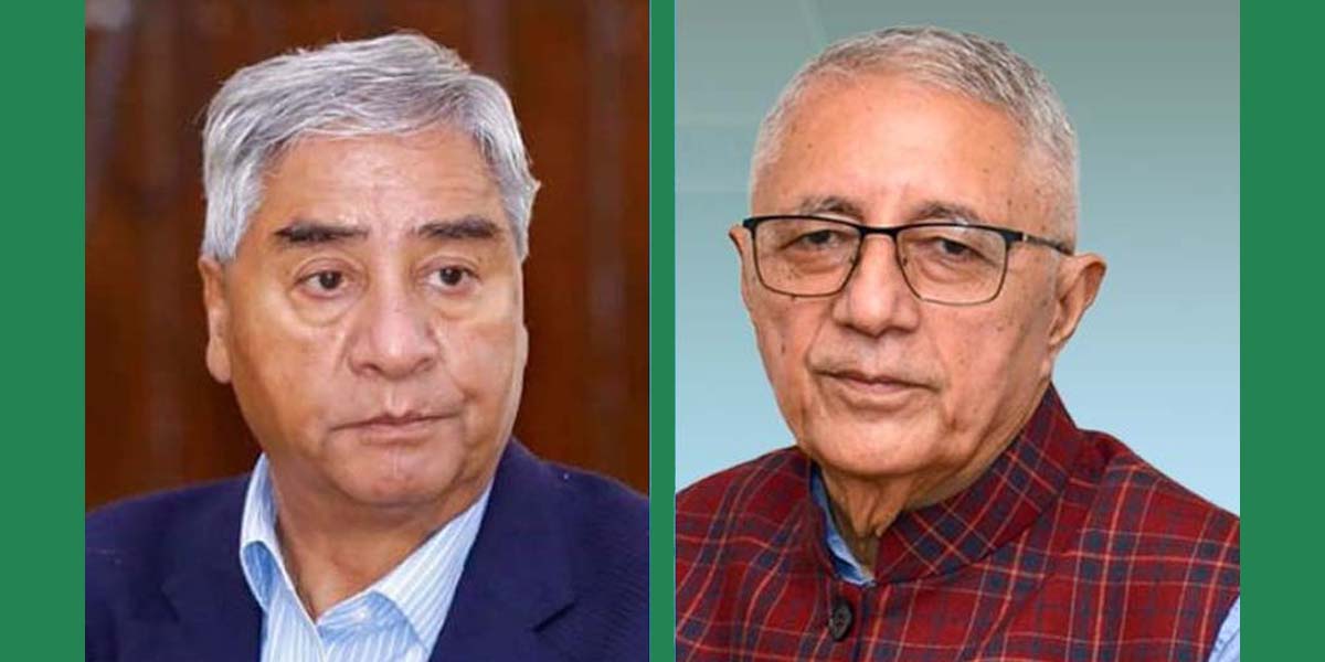 कांग्रेस सभापति देउवा र नेता कोइरालाबीच भेटवार्ता