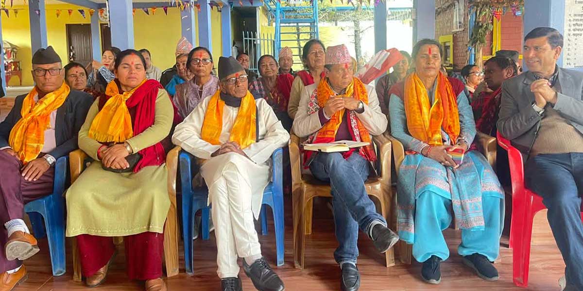 पोखरा-२६ मा कांग्रेस उम्मेद्वार तिलक रानाभाटको अभियान