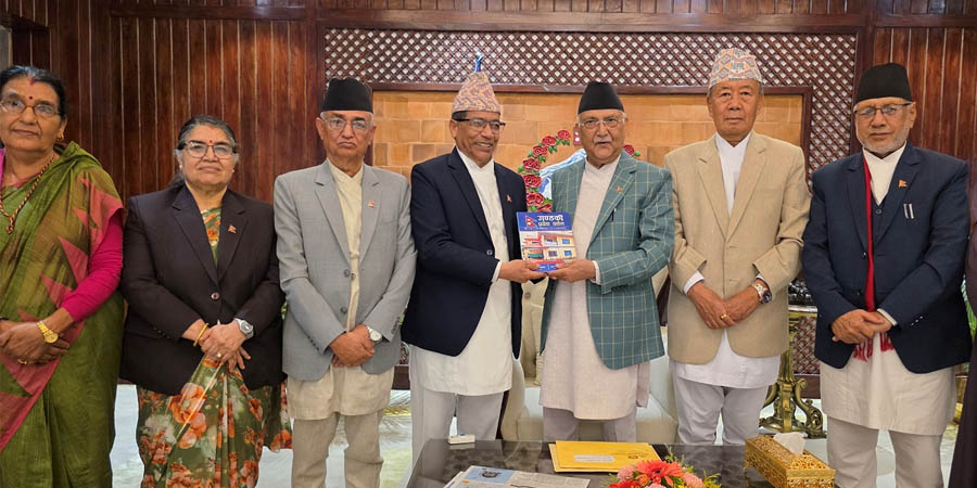 प्रधानमन्त्रीसँग गण्डकीसहित पाँच प्रदेश प्रमुखको भेटवार्ता