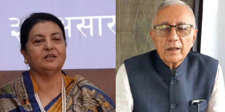 विद्या भण्डारी र शेखर कोइरालाबीच भेटवार्ता