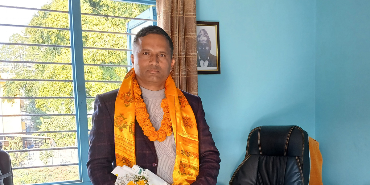 बुद्ध विशाल बजार व्यापरिक एशोसियसनको उपाध्यक्षमा मनोहरि पौडेल