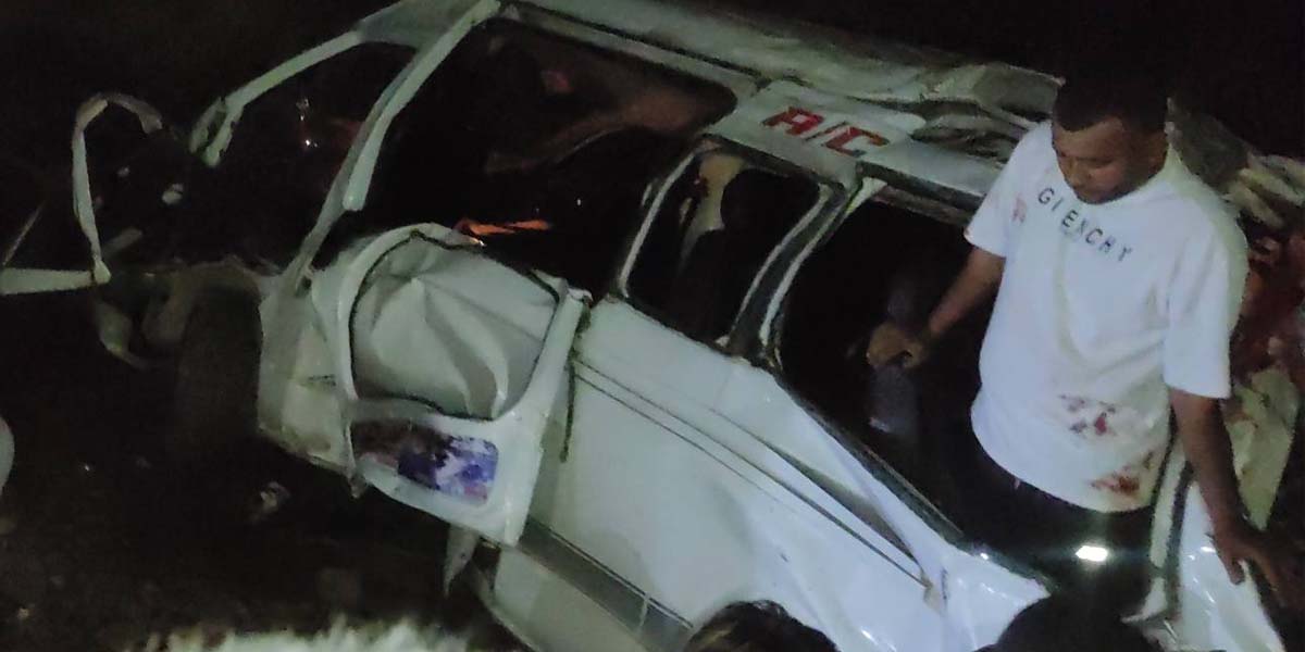 गोरखामा तीर्थयात्री सवार गाडी दुर्घटना हुँदा सात जनाको घटनास्थलमै मृत्यु